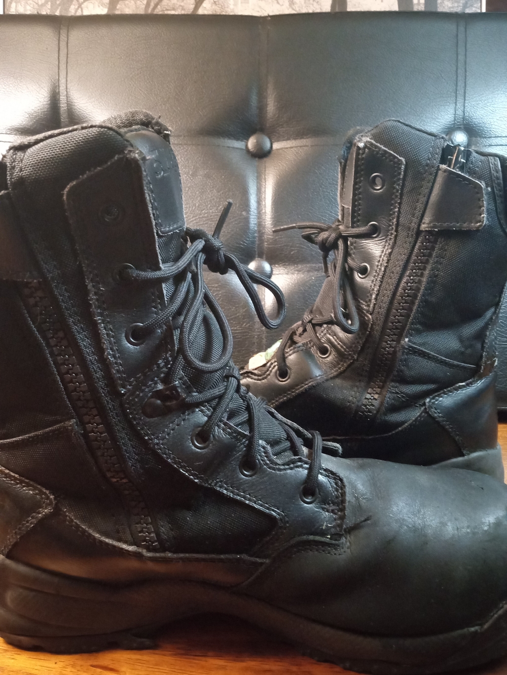 Men's Steel Toe Tactical Lace-Up Waterproof Boots